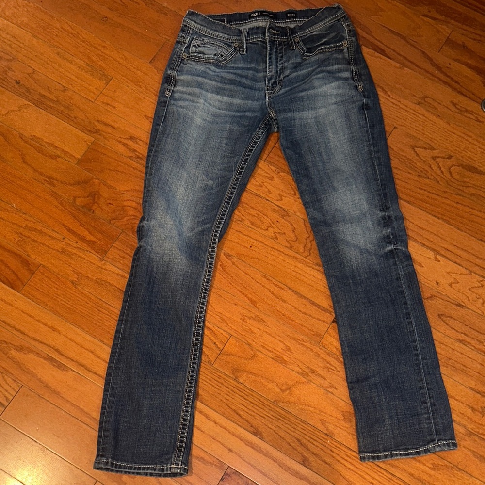 Men’s BKE Jake Straight Dark Blue Straight Leg Jeans